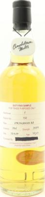 Springbank 2009 Duty Paid Sample For Trade Purposes Only Refill Bourbon 54.8% 700ml