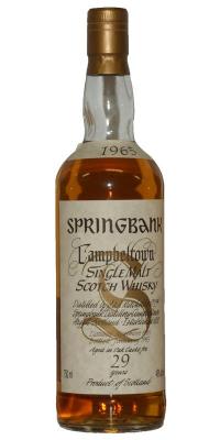 Springbank 1965 White Label Big Golden S Oak Casks 46% 750ml