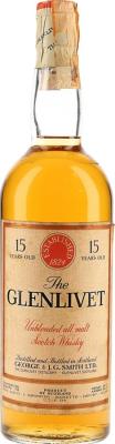 Glenlivet 1954 15yo Unblended all malt Baretto Import 45.7% 750ml