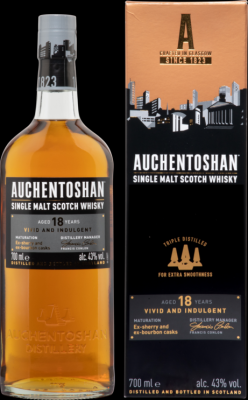 Auchentoshan 18yo Ex-sherry & ex-bourbon casks 43% 700ml