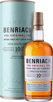 BenRiach 10yo The Original Ten Bourbon Barrels Sherry Casks & Virgin Oak 43% 700ml