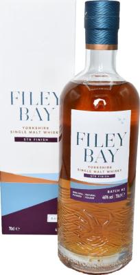 Filey Bay Yorkshire Single Malt Whisky STR Finish Bourbon casks & STR red wine barriques Finish 46% 700ml