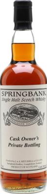 Springbank 1993 Cask Owner's Private Bottling #546 49.7% 700ml