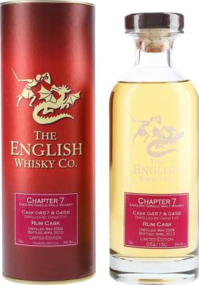 The English Whisky 2009 Chapter 7 Rum Cask 0765 & 0766 59.9% 700ml
