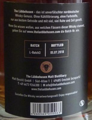 The Lubbehusen 2015 Vintage 44.4% 700ml