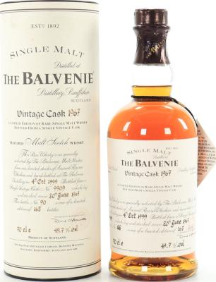 Balvenie 1967 Vintage Cask #9911 49.7% 700ml