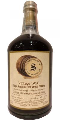 Rosebank 1960 SV Vintage Collection Dumpy Sherry Casks 2636 37 53.3% 700ml