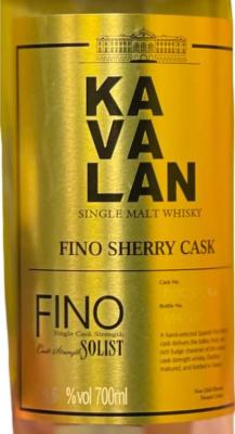 Kavalan Solist Fino Sherry Cask Fino Sherry 58.6% 700ml