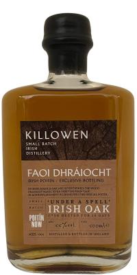 Killowen Faoi Dhraiocht Irish Oak Poitin Now Dublin 55% 700ml