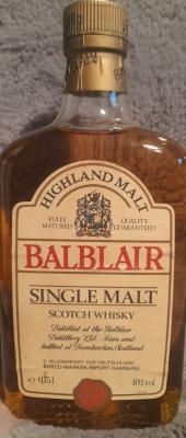 Balblair Highland Malt Single Malt Scotch Whisky BORCO-MARKEN-IMPORT-HAMBURG 40% 750ml