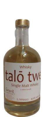 Geiger Destillerie 3yo talo twe 42% 500ml