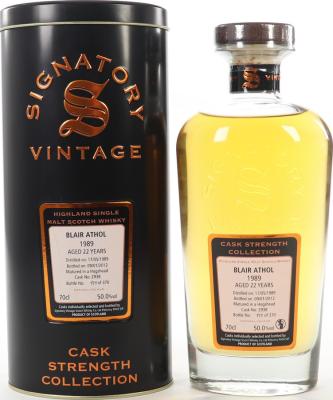 Blair Athol 1989 SV Cask Strength Collection 22yo #2938 50% 700ml