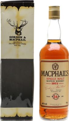 MacPhail's 1973 GM Single Malt Scotch Whisky S. N. P. A 40% 750ml