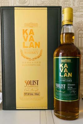 Kavalan Solist ex-Bourbon Cask ex-Bourbon Cask B111202067A 57.8% 700ml