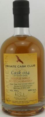 Strathearn 2013 Private Cask Club New US Oak Charred #014 56% 700ml