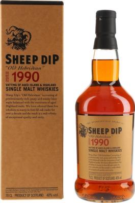 Sheep Dip 1990 Old Hebridean 1st Fill Oak Casks 40% 700ml