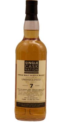 Undisclosed Distillery 2008 JWC Single Cask Nation Refill Bourbon Hogshead 613-2 57.8% 750ml