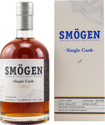 Smogen 2011 Single Cask Swedish Oak Hogshead 24/2011 58.1% 500ml