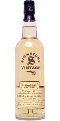 Brora 1981 SV Vintage Collection Oak Cask #578 43% 700ml