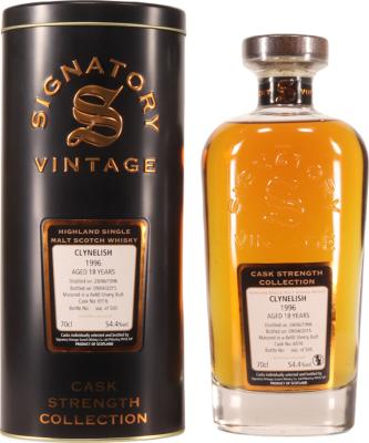 Clynelish 1996 SV Cask Strength Collection Refill Sherry Butt #6516 54.4% 700ml