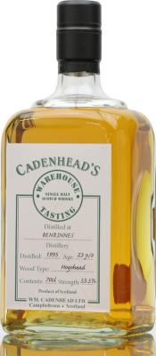 Benrinnes 1995 CA Warehouse Tasting 1st Fill Bourbon Hogshead 53.5% 700ml