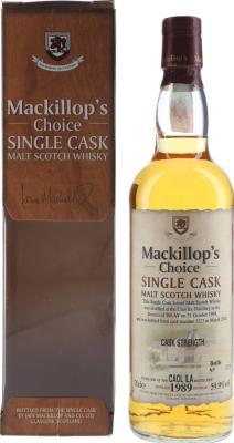 Caol Ila 1989 McC Single Cask Cask Strength #3323 59.9% 700ml