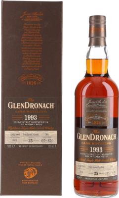 Glendronach 1993 Single Cask Pedro Ximenez Puncheon #395 The Whisky Shop 51% 700ml