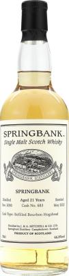 Springbank 2000 21yo Cask no. 683 Original bottling B. 2022 46.8% 700ml