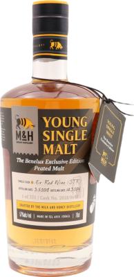 M&H Young Single Malt Benelux Edition ex red wine 2018/0692 57% 700ml