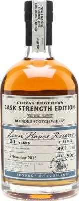 Linn House Reserve 31yo Chivas Brothers Cask Strength Edition 49.1% 500ml