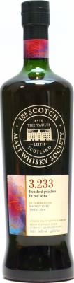 Bowmore 16yo SMWS 3.233 Poached peaches in red wine Refill Ex-Sherry Butt In Celebration Whisky Luxe Taipei 2014 56.8% 700ml