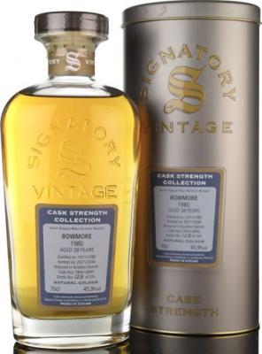 Bowmore 1980 SV Cask Strength Collection Bourbon Barrels 7844 + 8045 45.9% 700ml