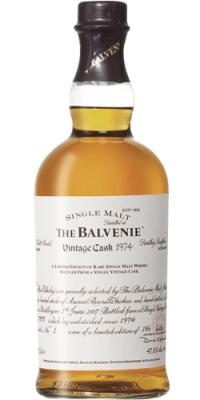 Balvenie 1974 Vintage Cask Bourbon Barrel #17893 47.8% 700ml