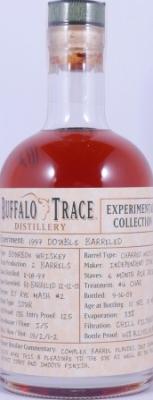 Buffalo Trace 1997 Experimental Collection Double Barreled Charred White Oak Barrels 45% 375ml