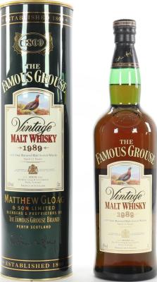 The Famous Grouse 1989 Vintage Malt Whisky 43% 1000ml