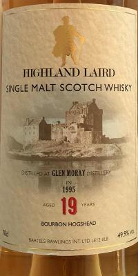 Glen Moray 1995 BRI Highland Laird Bourbon Hogshead 49.9% 700ml