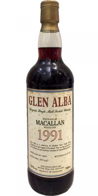 Macallan 1991 Kin Glen Alba Sherry Cask HN1447 43% 700ml