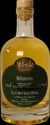Williamson 2008 WCh ex Bourbon Barrel 1889/2008 57% 500ml