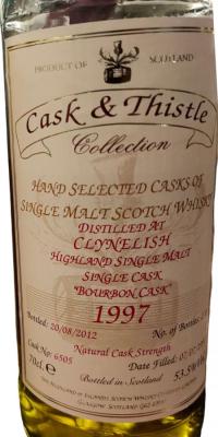 Clynelish 1997 H&I Cask & Thistle Bourbon 6505 53.5% 700ml