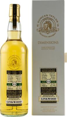 Linkwood 2009 DT Dimensions #7636905 53.7% 700ml