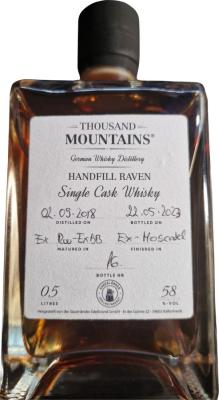 Thousand Mountains 2018 Handfill Raven ex-Moscatel 58% 500ml