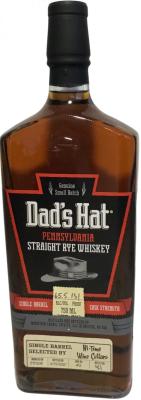 Dad's Hat 2016 Charred White Oak Barrel Hi-Time Wine Cellars 65.5% 750ml