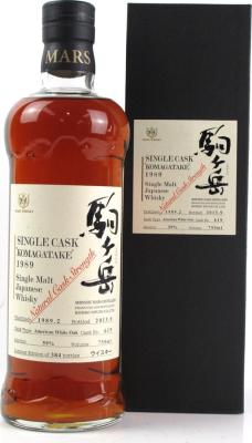 Mars 1989 Single Cask Komagatake 24yo American White Oak #619 59% 750ml