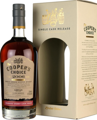 Girvan 2006 VM The Cooper's Choice American Oak + Oloroso Sherry Butt Finish 57.5% 700ml