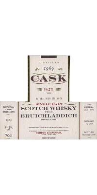 Bruichladdich 1969 GM Cask Strength 2970 + 2971 54.2% 700ml