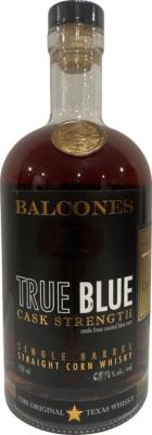 Balcones 5yo True Blue Cask Strength Single Barrel Refill Bourbon California Limited Release 68.9% 750ml