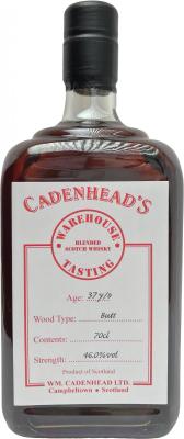 Blended Scotch Whisky 1980 CA Warehouse Tasting Ex-Sherry Butt 46% 700ml