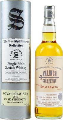 Royal Brackla 2010 SV 1st Fill Bourbon Barrel Valinch Collective 54.7% 700ml