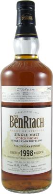 BenRiach 1998 Single Cask Bottling Virgin Oak Hogshead 2831 Liquor Depot 54.9% 750ml