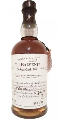 Balvenie 1967 Vintage Cask Vintage Cask #9913 49.7% 700ml